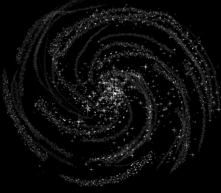 *An image of Fitz’s galaxy just sitting there, **not** rotating.*