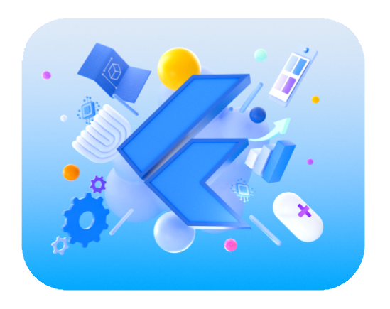 Flutter logo illustration