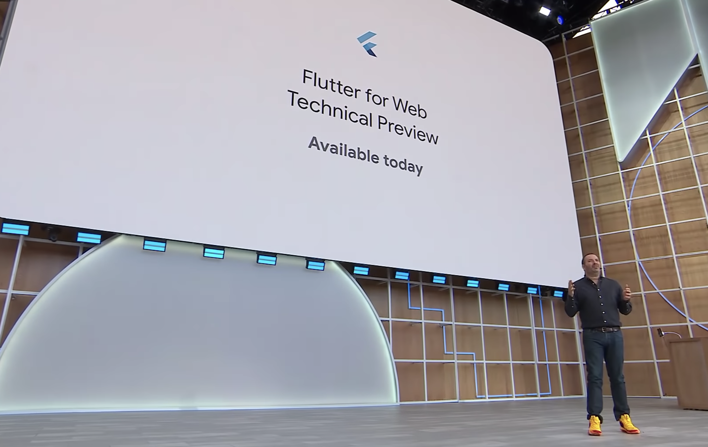 Flutter for Web technical preview, announced by Adam Seligman during the developer keynote at Google I/O ‘19