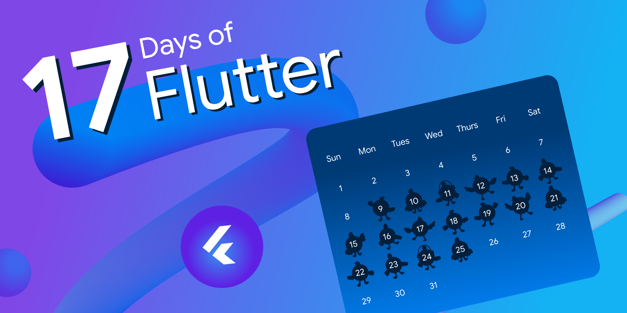 Banner for #17DaysOfFlutter