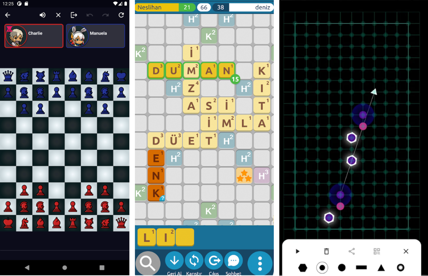 Mobile games developed in Flutter