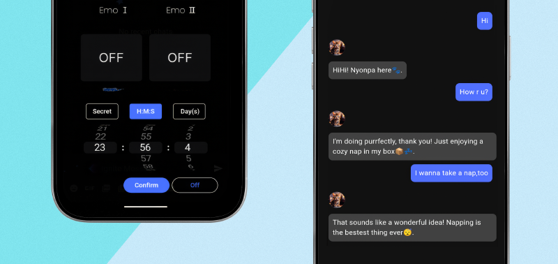 Screenshots of chat experience for Arc